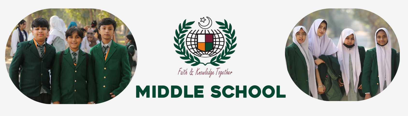 Middle school students of Shakarganj Evergreen School participating in group activities